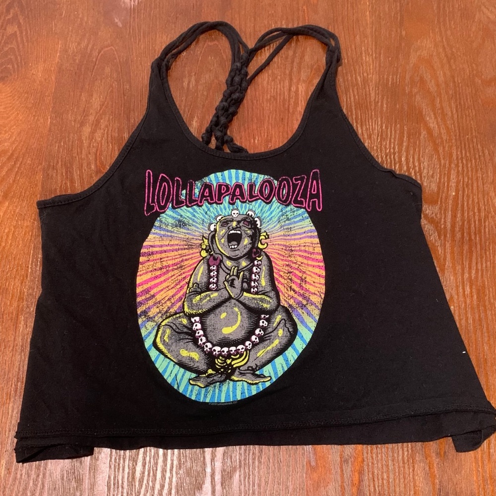 Lollapalooza Black Tank Top
